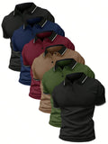Men's 6-Pack Short Sleeve Polo Shirts - Golf, Sports & Casual
