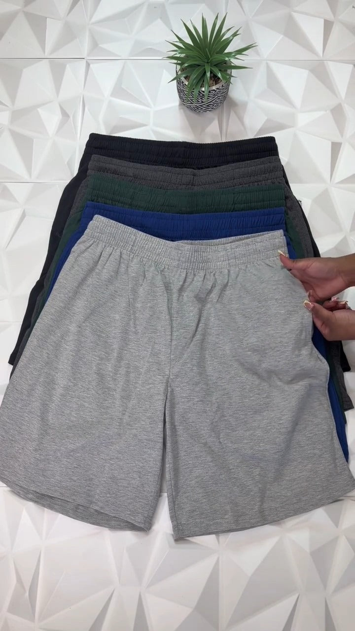 Women's Loose Fit Cotton Blend Lounge Shorts, 5-Pack with Drawstring and Pockets
