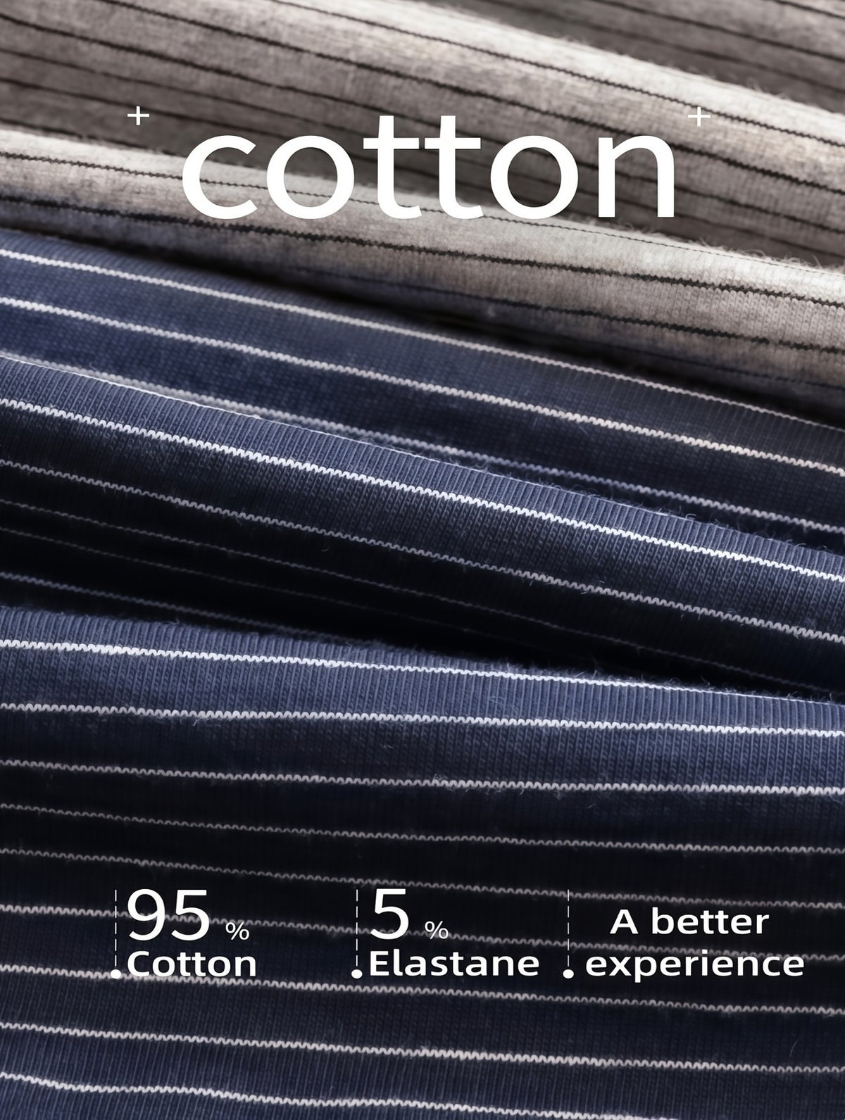Men's Striped Boxer Shorts 4-Pack, Loose Fit Cotton Lounge Underwear