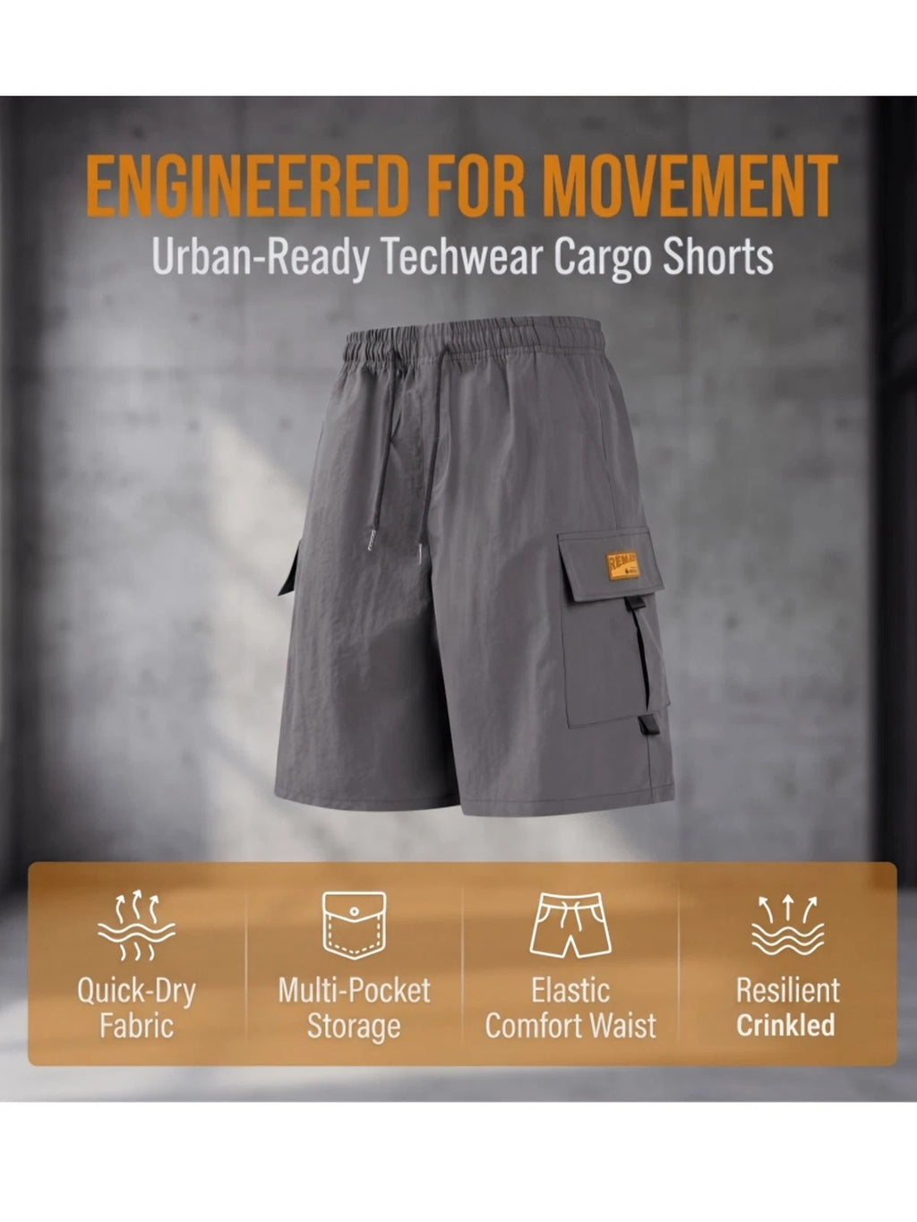 Everyday Cargo Work Shorts Value Multipack for Men
